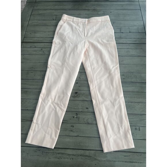 MAX MARA Pegno Cady Cropped Stretch Slim Leg Light Pink Trouser Pants Size 6 - Picture 1 of 6